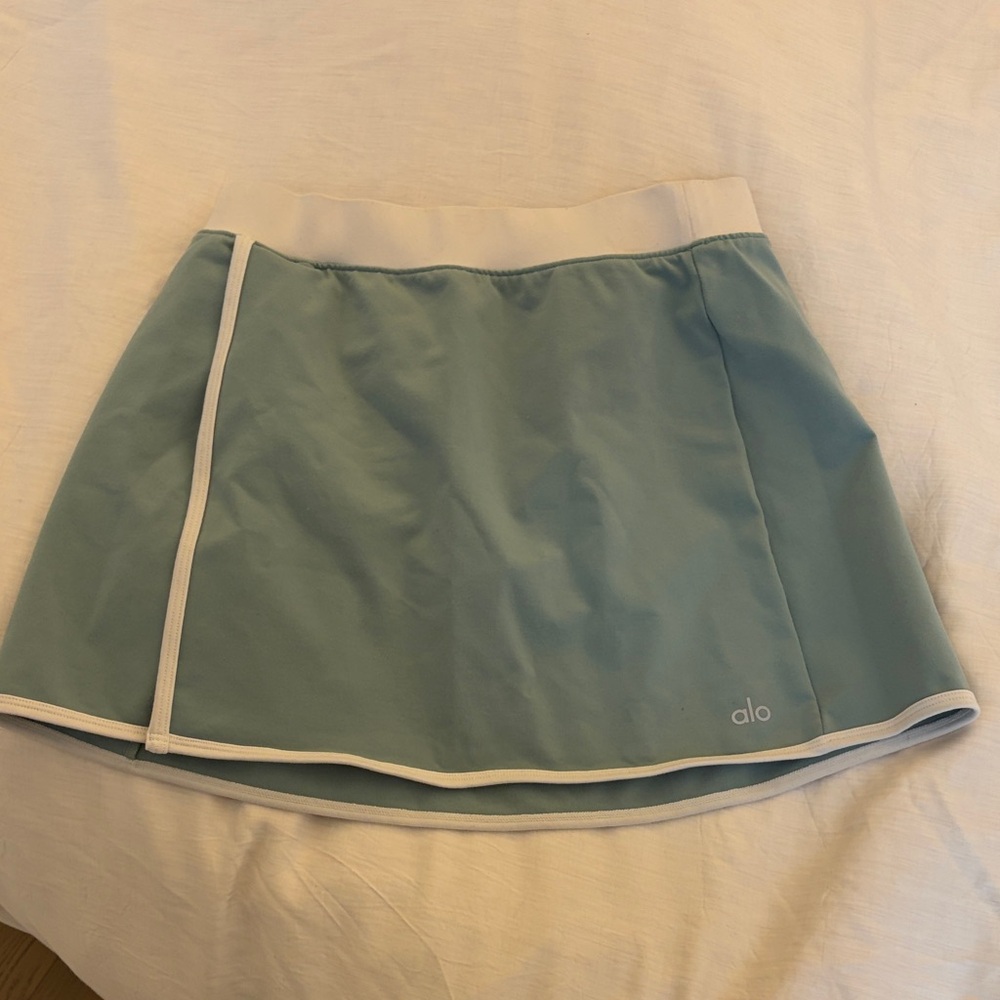 Worn once, like new Alo Light Blue Athletic Skirt